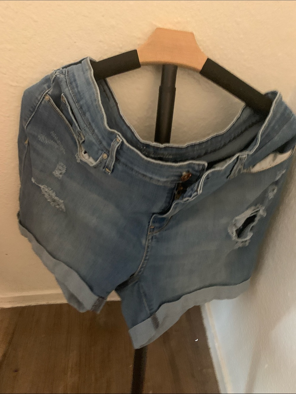 Signature by Levi Strauss light blue denim shorts